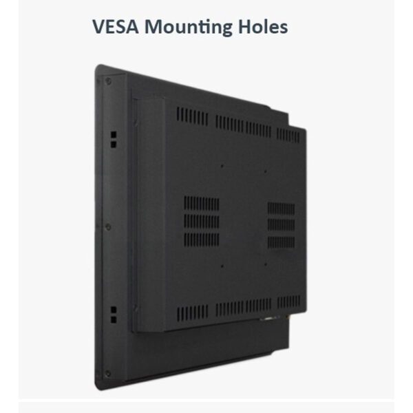 17" IP65 Android Panel PC/HMI for IoT & Industrial Applications featuring Vesa mounting holes.