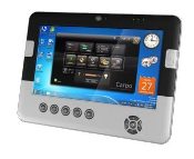 An industrial tablet pc with a screen and buttons, also serving as an IoT gateway.