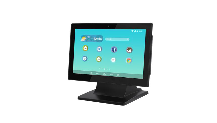 An advanced GK-TVR101-V11 - 10 inch Android 11 with built-in PoE VESA wall mount tablet PC with Kiosk Mode & MDM Support incorporating a user-friendly touch screen interface.