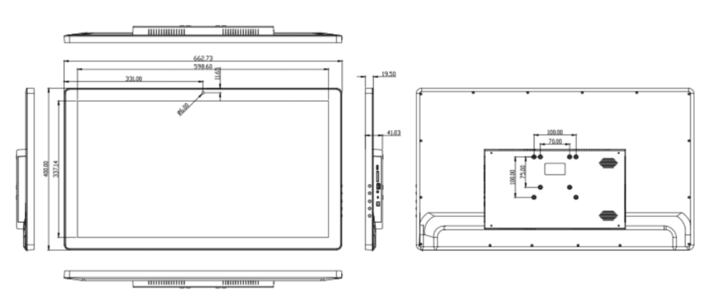 27-inch Android AIO touch screen computer with POE WIFI for KDS