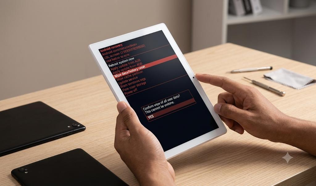 factory reset tablet