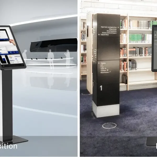 GK-SF-2202 Floor Standing Kiosk Stand for Large Monitors