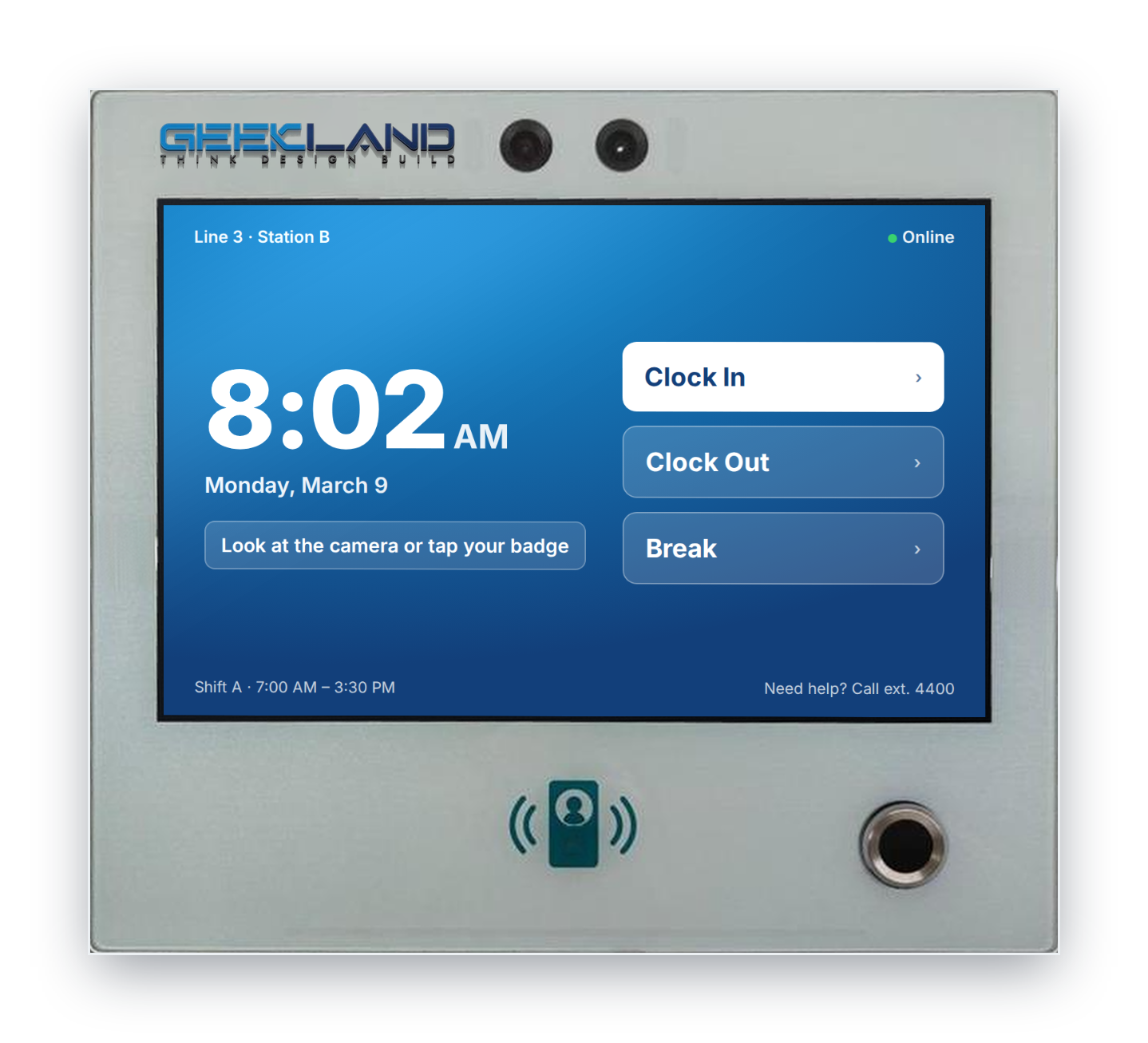Time clock for OEM